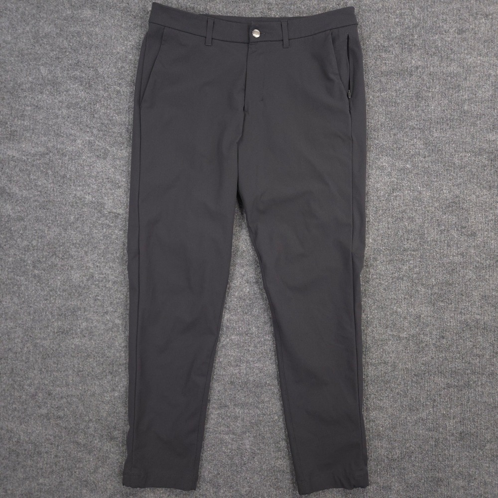 Lululemon Commission Pants Mens 32X29 Gray Slim Performance Golf Casual Commuter
